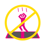 Don't land on the padding