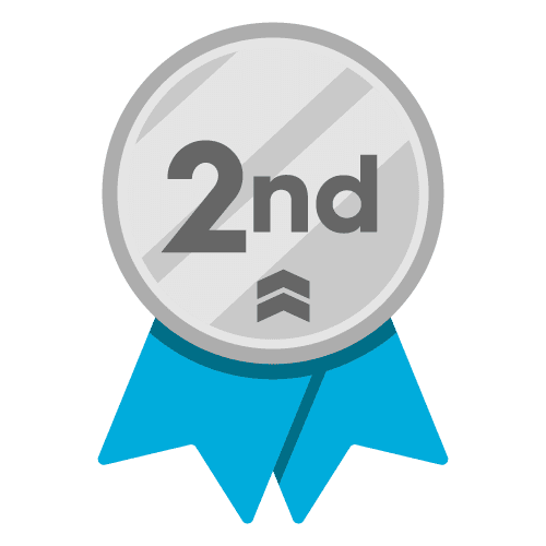 2nd place medal icon bounce
