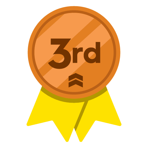 3rd place medal icon bounce